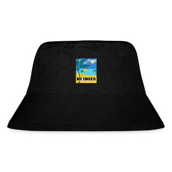 Hi Ibiza, Ibiza Beach - Stanley/Stella Recycled Bucket Hat - black - Front