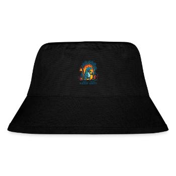 Funny Dungeon Dragon: No Entry - Stanley/Stella Recycled Bucket Hat - black - Front