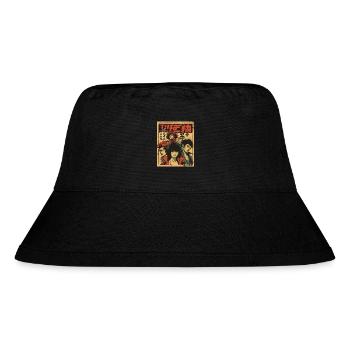 Parodie japanischer Actionfilm Anime - Stanley/Stella recycelter Bucket Hat - Schwarz - Vorne