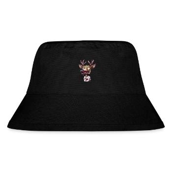 A completely broken reindeer asks Walter for more - Stanley/Stella Recycled Bucket Hat - black - Front