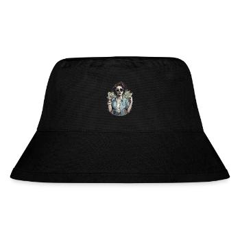 Beautiful female paint art Face colorful woman - Stanley/Stella Recycled Bucket Hat - black - Front