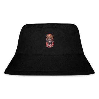 Ästhetische Yokai Japanischer Dämon Streetwear - Stanley/Stella recycelter Bucket Hat - Schwarz - Vorne