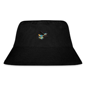 Model Airplane Pilot Airplane Hobby Design - Stanley/Stella Recycled Bucket Hat - black - Front