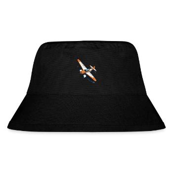 Model Airplane Pilot Airplane Airplane Hobby Design - Stanley/Stella Recycled Bucket Hat - black - Front