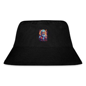 Vivid Colors Woodland Mushrooms Psychedelic Art - Stanley/Stella Recycled Bucket Hat - black - Front