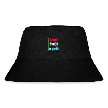 Tamburello Wo der Beat auf den Sport trifft - Stanley/Stella recycelter Bucket Hat - Schwarz - Vorne