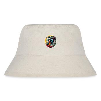 Pferd, Pferdekopf - Stanley/Stella recycelter Bucket Hat - Naturweiß - Vorne