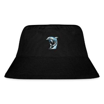 Dolphin Robot, Robot Dolphin - Stanley/Stella Recycled Bucket Hat - black - Front