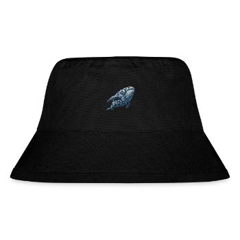 Wal Roboter, Roboter-Wal - Stanley/Stella recycelter Bucket Hat - Schwarz - Vorne