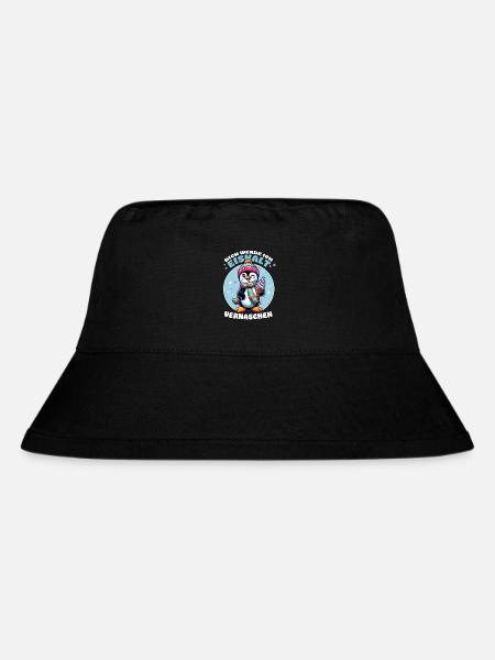 Lustiger Pinguin mit Eis – Cooler Spruch - Stanley/Stella recycelter Bucket Hat - Schwarz