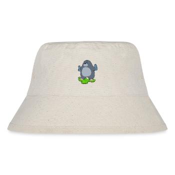 Maulwurf Bodybuilder Hanteln Bodybuilding - Stanley/Stella recycelter Bucket Hat - Naturweiß - Vorne