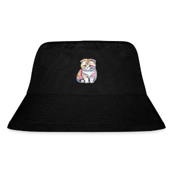 Scottish Fold Scottish Fold-Eared Cat - Stanley/Stella Recycled Bucket Hat - black - Front