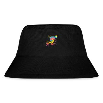 Speed skater Sportswoman Speed Skating - Stanley/Stella Recycled Bucket Hat - black - Front