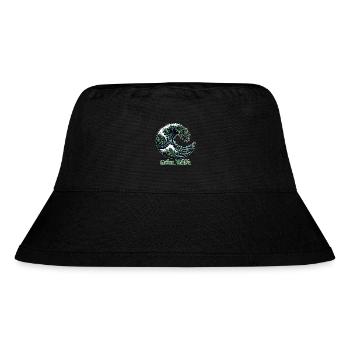 Hanf, Cannabis, Gras, Babak, Bobaz, Green Wave - Stanley/Stella recycelter Bucket Hat - Schwarz - Vorne