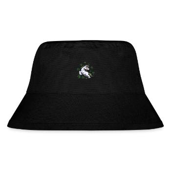 Licorne sous la pluie de feuilles de chanvre - Bob recyclé Stanley/Stella - noir - Devant