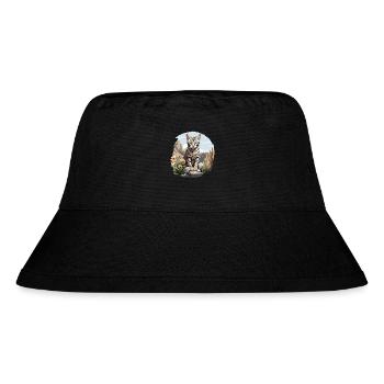 Egyptian Mau Kitten Cat Egyptian Mau - Stanley/Stella Recycled Bucket Hat - black - Front