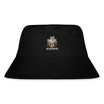 Norwegian Forest Cat Norwegische Waldkatze - Stanley/Stella recycelter Bucket Hat - Schwarz - Vorne
