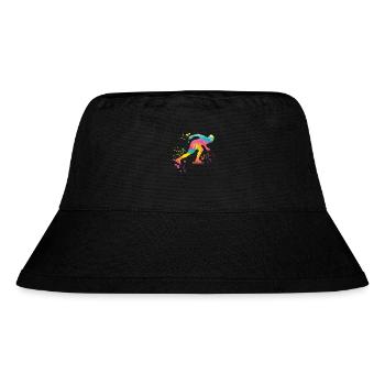 Speed skater Sportswoman Speed Skating - Stanley/Stella Recycled Bucket Hat - black - Front