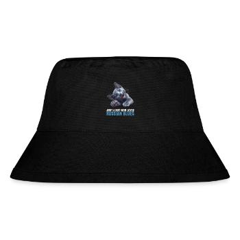 Russian Blue Cat Russisch Blau Katze - Stanley/Stella Recycled Bucket Hat - black - Front
