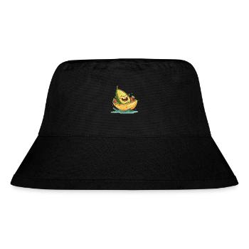 Avocado Guacamole Taco Fiesta - Stanley/Stella recycelter Bucket Hat - Schwarz - Vorne