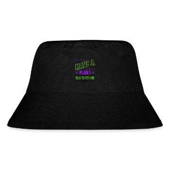 Cat Lover Cool Cats Geek Love Guenon aw - Stanley/Stella Recycled Bucket Hat - black - Front