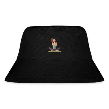 Yoga Glückselige Freude und Entspannung - Stanley/Stella recycelter Bucket Hat - Schwarz - Vorne
