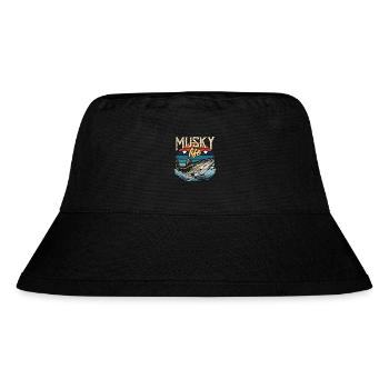 Musky Fishing Musky Life Predatory Fish Fisherman - Stanley/Stella Recycled Bucket Hat - black - Front