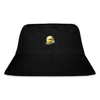 Surfing banana with mustache - Stanley/Stella Recycled Bucket Hat - black - Front