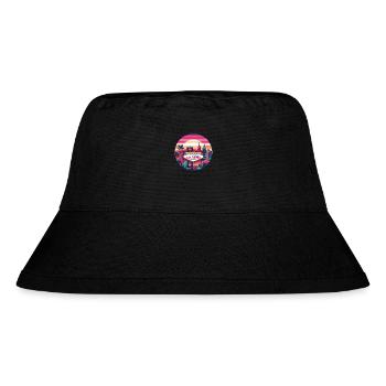 Las Vegas - Stanley/Stella recycelter Bucket Hat - Schwarz - Vorne