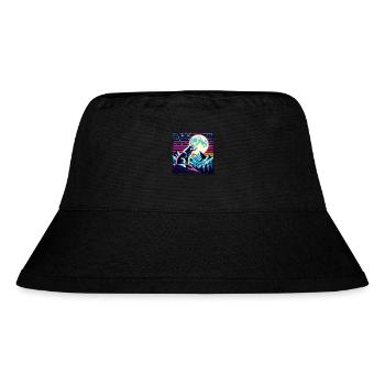 Wolfsnacht in retro style - Stanley/Stella Recycled Bucket Hat - black - Front