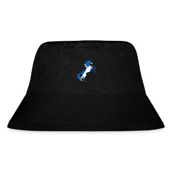 Einhorn Schottland Flagge T-Shirt Magisches Einhorn Wortspiel - Stanley/Stella recycelter Bucket Hat - Schwarz - Vorne