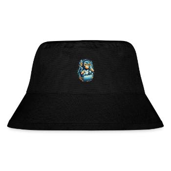 Clever Gaming Monkey - Stanley/Stella recycelter Bucket Hat - Schwarz - Vorne