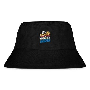 Funny Dividend Investor Vacation Sponsored - Stanley/Stella Recycled Bucket Hat - black - Front