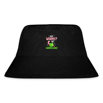Vermicompost Fermier Vermicompost Mignon Hommes Femmes - Bob recyclé Stanley/Stella - noir - Devant