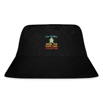 Brettspiel-Geeks lustiger Spruch Brettspieler - Stanley/Stella recycelter Bucket Hat - Schwarz - Vorne