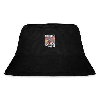 Sei hippo-thetisch Ziel High Stay Hip Lustiges Nilpferd - Stanley/Stella recycelter Bucket Hat - Schwarz - Vorne