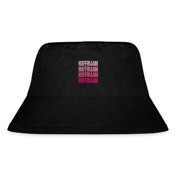 Hoffmann Retro Rosa Nachname Geschenkidee - Stanley/Stella recycelter Bucket Hat - Schwarz - Vorne