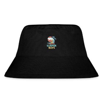 I Love Surfer Boys Surfing Summer Surfboard - Stanley/Stella recycelter Bucket Hat - Schwarz - Vorne