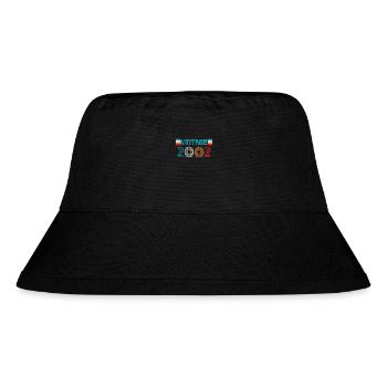 2002 Geburtstag Vintage - Stanley/Stella recycelter Bucket Hat - Schwarz - Vorne