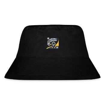 ERKUNDE DAS UNIVERSUM - Stanley/Stella recycelter Bucket Hat - Schwarz - Vorne