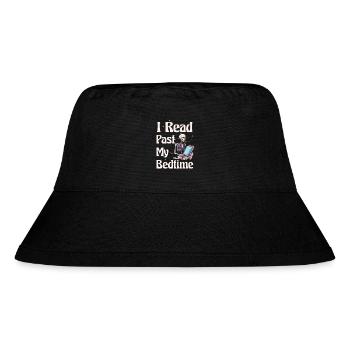 I read skeleton after bedtime - Stanley/Stella Recycled Bucket Hat - black - Front
