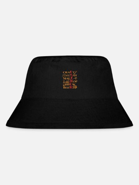 Craft Yeast Malt Hop Brew Beer - Perfect for - Stanley/Stella Recycled Bucket Hat - black
