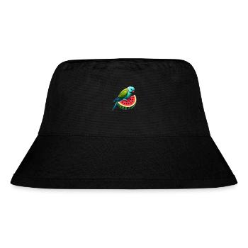 Indian Ring Neck Parrot Watermelon - Stanley/Stella Recycled Bucket Hat - black - Front