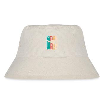 Das Ginga-Leben leben Ginga Capoeirista-Tanz - Stanley/Stella recycelter Bucket Hat - Naturweiß - Vorne