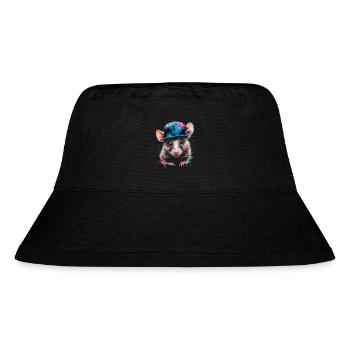 Opossum Snapback Cap Cool Tier Design Print - Bob recyclé Stanley/Stella - noir - Devant