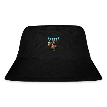 Bayern Bär Bier Alkohol Maß Weizenbier Lederhose - Stanley/Stella recycelter Bucket Hat - Schwarz - Vorne