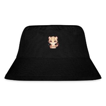 Leoparden Leopard - Stanley/Stella Recycled Bucket Hat - black - Front
