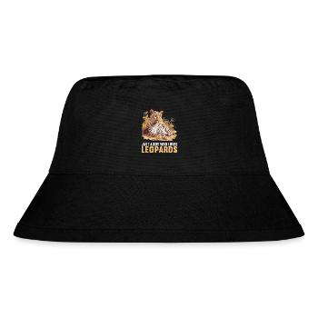 Leoparden Leopard - Stanley/Stella Recycled Bucket Hat - black - Front