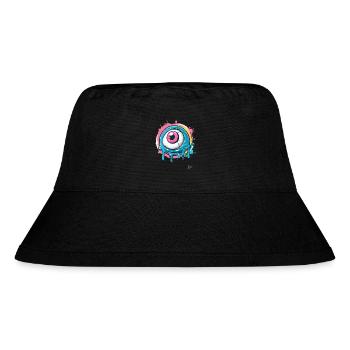 The cool paint splash eye - Stanley/Stella Recycled Bucket Hat - black - Front