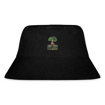 Green Thumbs Dirty Hands Full Hearts - Stanley/Stella Recycled Bucket Hat - black - Front